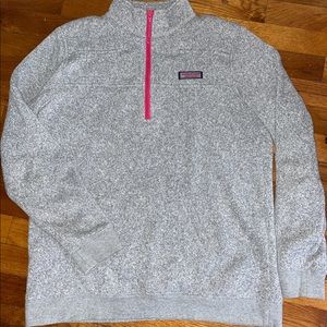 Vineyard vines quarter zip heather grey size medium! Barely worn!